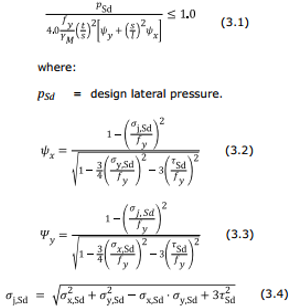 DNV RP-C201 Plate/Stiffener/Girder Buckling (2023) | Help | SDC for Simcenter 3D